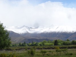 Spring weather near Twizel New Zealand