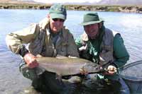 Frenchman Michel Proudly Displays his Catch.