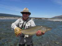 Jacques with a quality high country brown trout.