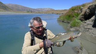 Another trout landed with fishing guide Alan Campbell