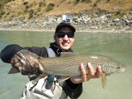 Nice brown trout in New Zealand
