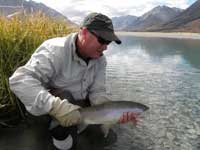 Crystal clear fishing water.