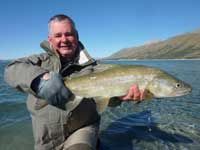 Lightly spotted lake brownie. Just like flats fishing for bone fish.