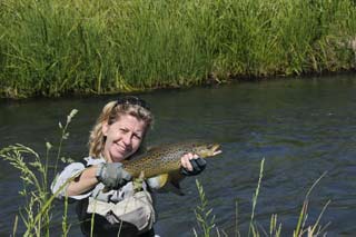 Sylvie with a nice brownie