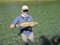 John shows his rainbow trout