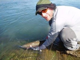 Fly fishing and catch and release for trout in New Zealand