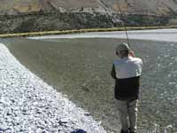 Crystal clear fishing water.