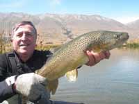 Joseph enjoyed catching this lovely trout.