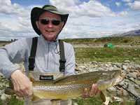 Raymond hooked 80 trout and landed 40 in NZ.